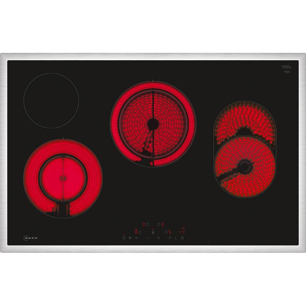 T18SDH9L0 N 70, Elektrokochfeld, 80 cm, Schwarz, Mit Rahmen aufliegend